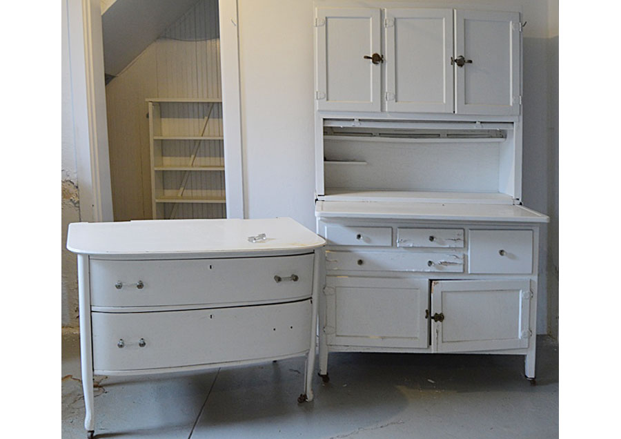 Vintage WhitePainted Dresser and Kitchen EBTH